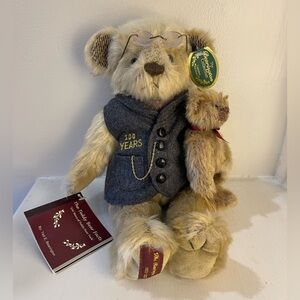 Limited Edition Bearington Teddy Bear with Glasses
